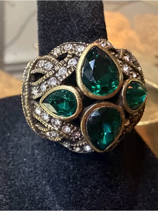Heidi Daus Jewelry - Heidi Daus "Emerald City" Cocktail Ring Size 6